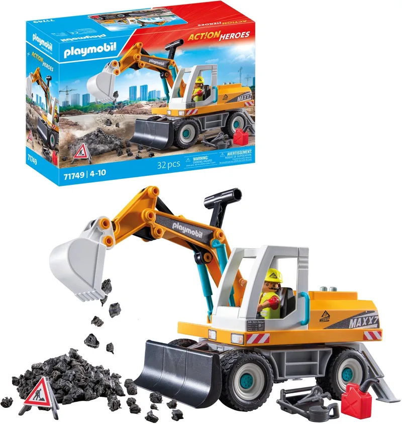 Action Heroes Grote graafmachine 71749 van Playmobil in Meerkleurig – productfoto