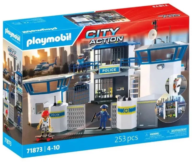 Action Heroes - Politiecommandocentrum - Politiestuk speelgoed - Met speelfiguren & accessoires - 71873 de Playmobil en Meerkleurig – photo du produit
