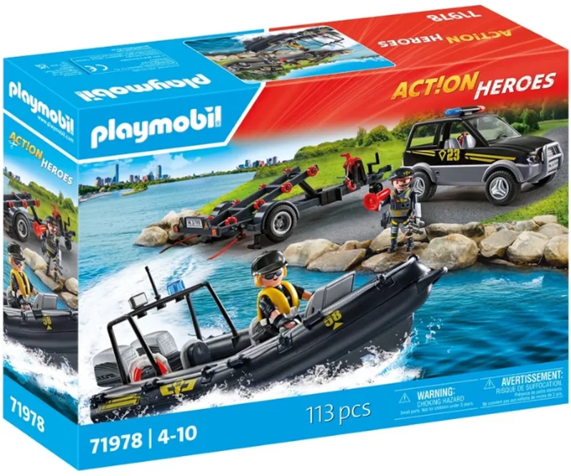 Action Heroes Special Task Force Inzet met Onderwatermotor von Playmobil in Blauw – Produktfoto