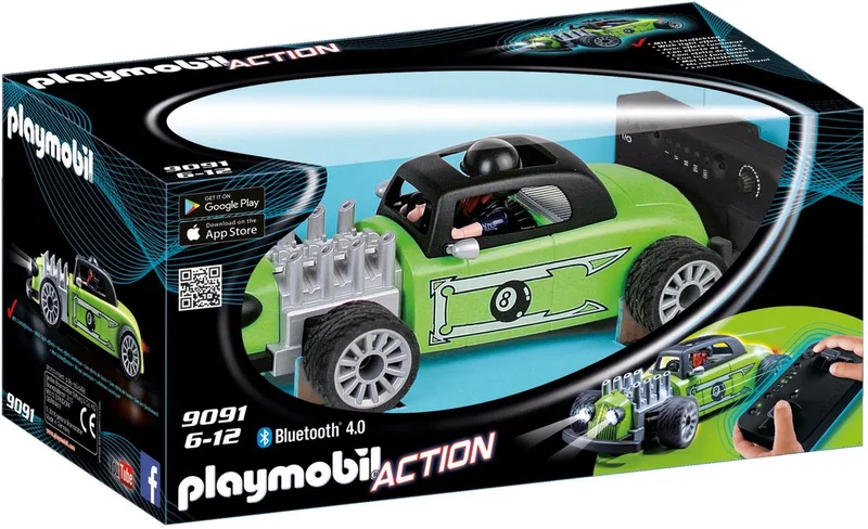 Action RC Hot Rod Racer / Voiture de course verte radiocommandée 9091 von Playmobil in Blauw – Produktfoto
