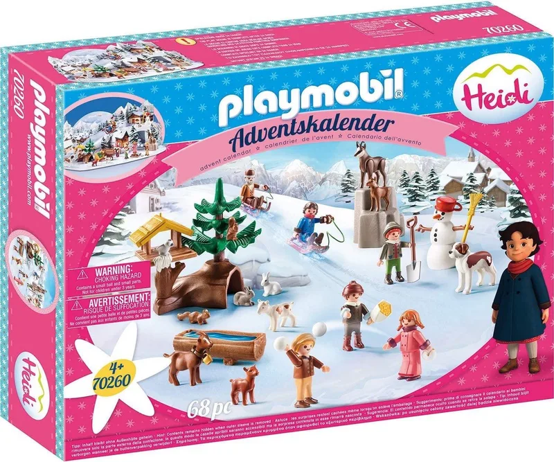 Adventskalender 70260 Heidi's Winterwereld, voor kinderen vanaf 4 jaar. Verjaardag - Sinterklaas - Kerst. von Playmobil in Diverse kleuren. – Produktfoto