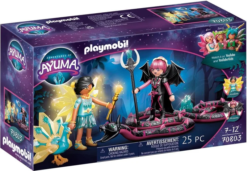 Adventures of Ayuma Crystal Fairy en Bat Fairy met totemdieren - 70803 de Playmobil en Multicolor – photo du produit