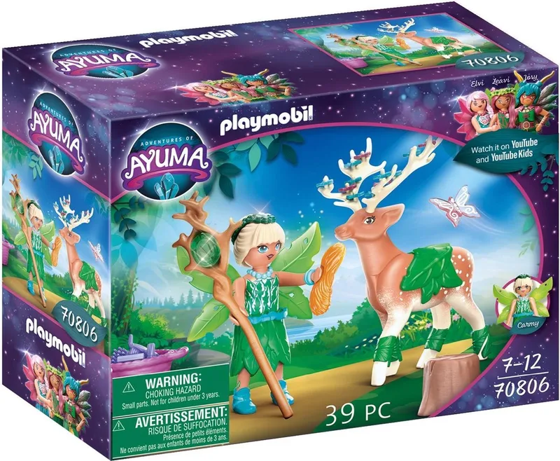 Adventures of Ayuma Forest Fairy met totemdier - 70806 de Playmobil en Multicolor – photo du produit