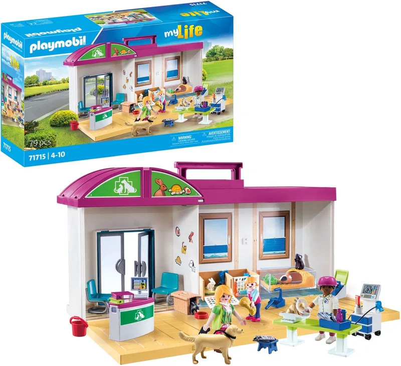Afhaalkliniek voor dieren - P-71715 von Playmobil in Meerkleurig – Produktfoto