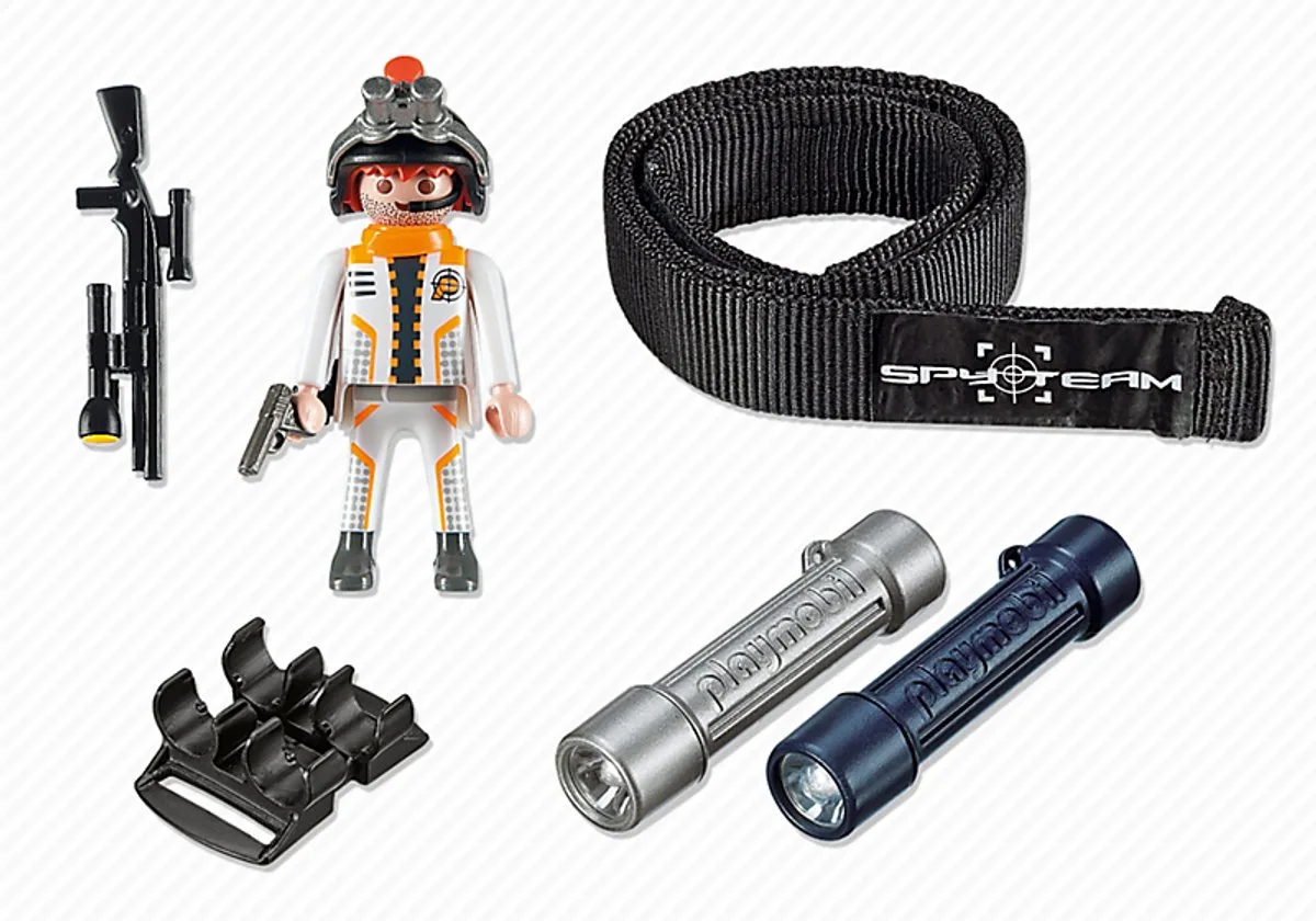 Agents spionnenlamp/ Lampe d'esiponnage avec Agent Secret från Playmobil i Svart – produktbild