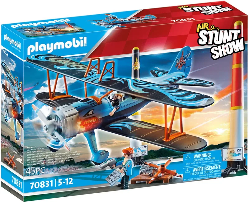 Air Stuntshow dubbeldekker "Phoenix" - 70831 by Playmobil in Multicolor – product photo