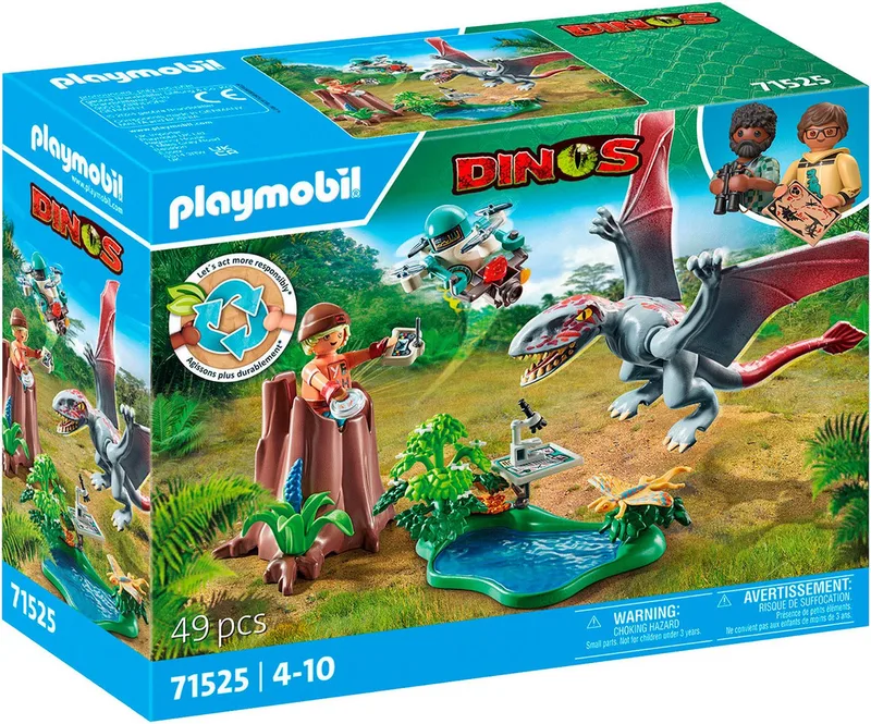 Beobachtungsstation für Dimorphodon (71525), Dinos Konstruktions-Spielset, (49 St), Made in Europe de Playmobil en Bunt – photo du produit