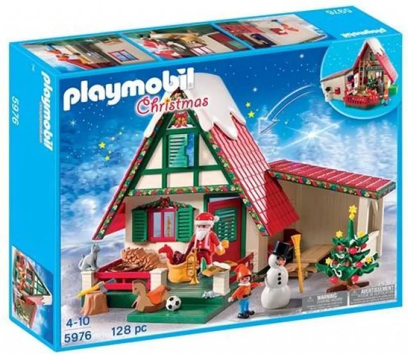 Bij de Kerstman thuis (5976) von Playmobil in Rood wit – Produktfoto