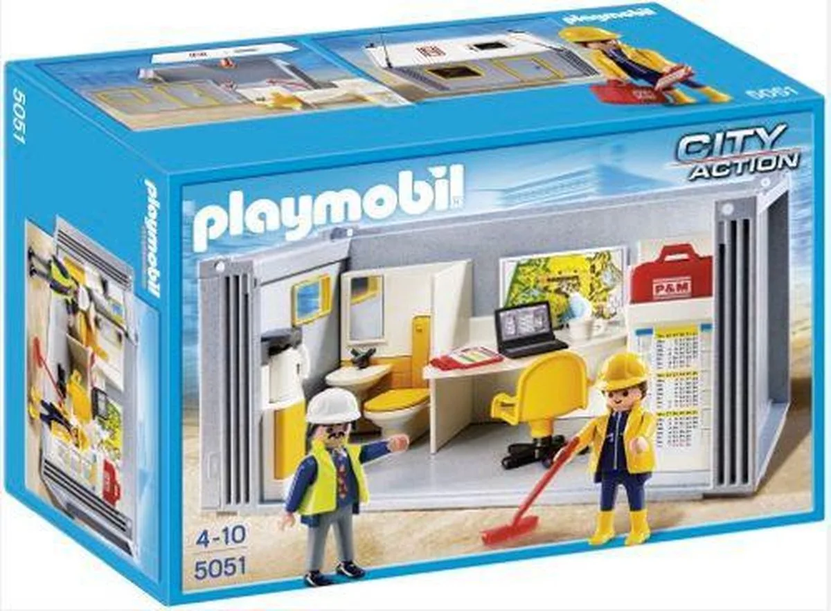 Bouwcontainer - 5051 von Playmobil in Gelb – Produktfoto