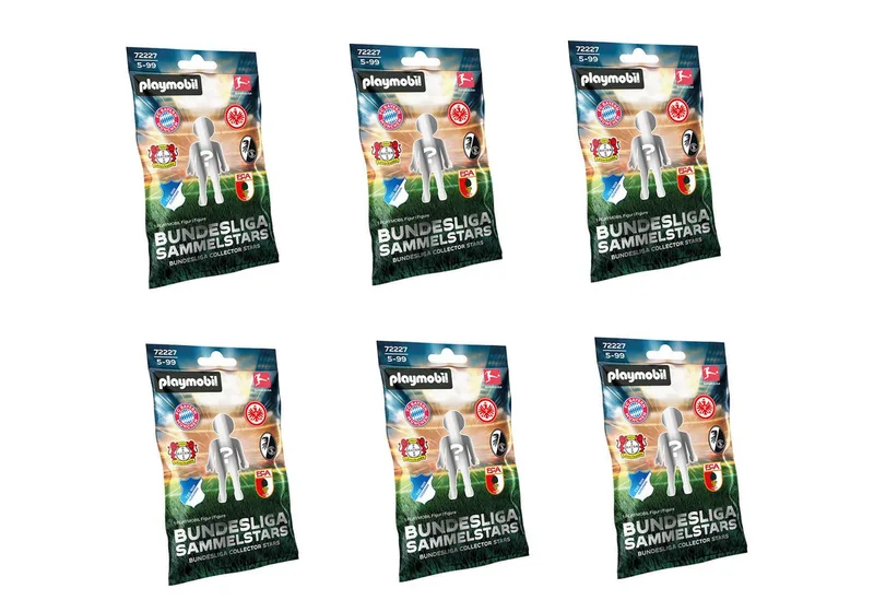 Bundesliga Blindpack Figuren Set 1 (72227) Konstruktions-Spielset, (Set, 6 St), Made in Europe, Variante nicht wählbar de Playmobil en Bunt – photo du produit