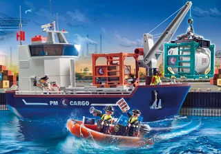 70769 Großes Containerschiff mit Zollboot by Playmobil – interior photo 1 of 4