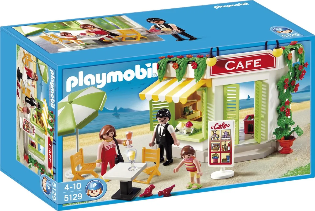 Café Aan De Haven - 5129 von Playmobil in Grün – Produktfoto