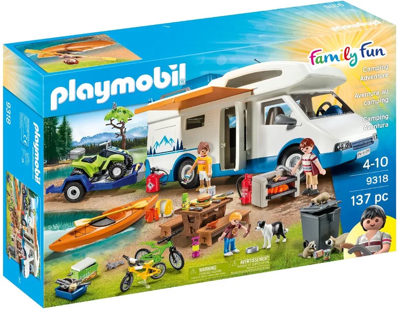 Camper met accessoires - Kampeeravontuur by Playmobil in Veelkleurig – product photo
