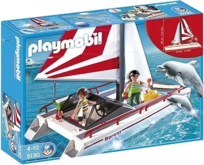 Catamaran Met Dolfijnen - 5130 by Playmobil in Wit – product photo