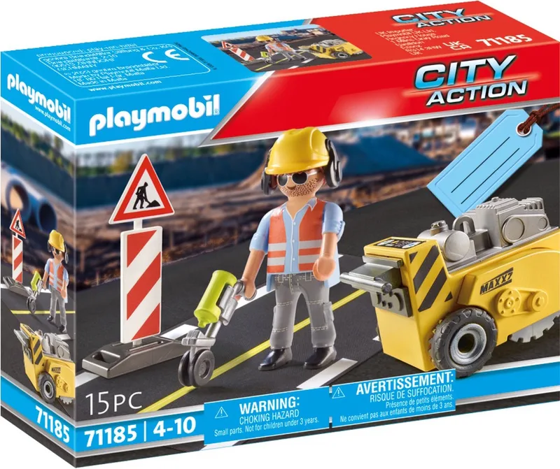 City Action bouwvakker met randensnijder - 71185 by Playmobil in Multicolor – product photo