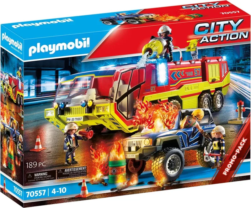 City Action Brandweer met brandweerwagen - 70557 van Playmobil in Multicolor – productfoto