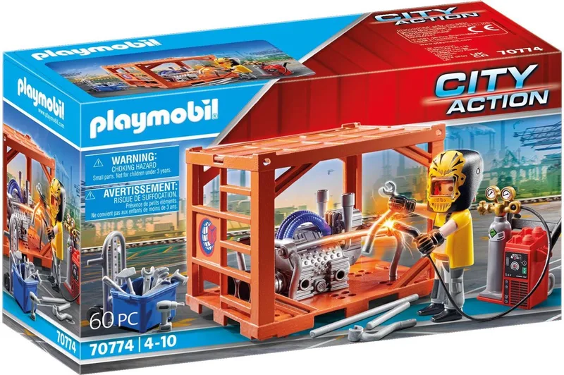 City Action Cargo Container productie - 70774 by Playmobil in Multicolor – product photo