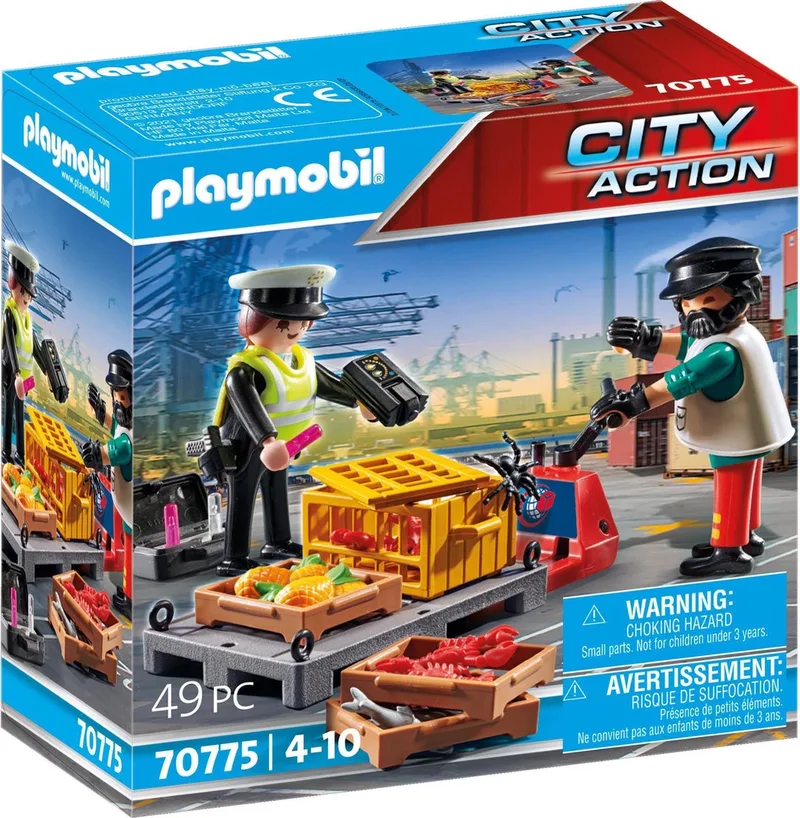 City Action Cargo Douane controle - 70775 van Playmobil in Multicolor – productfoto