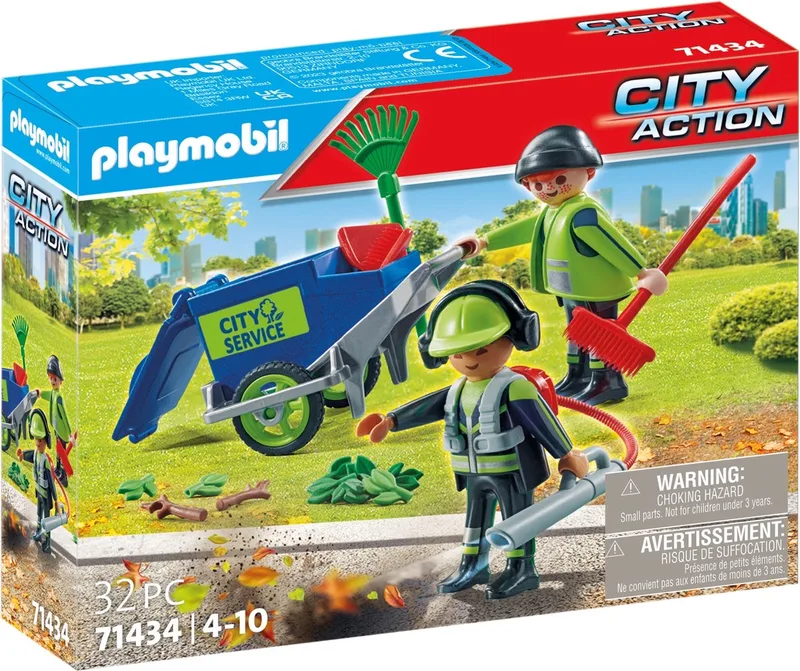 City Action Figurenset schoonmaakteam - 71434 de Playmobil en Meerkleurig – photo du produit