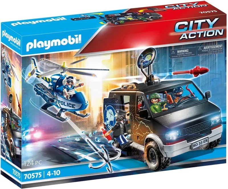 City Action Politiehelikopter: achtervolging van het vluchtvoertuig - 70575 by Playmobil in Multicolor – product photo