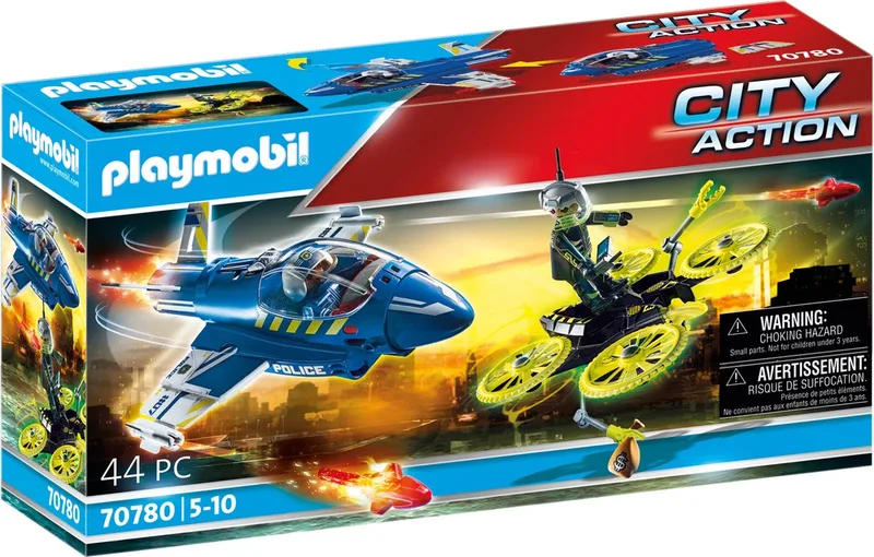 City Action - Politiejet: Drone-achtervolging - 70780 de Playmobil en Multicolor – photo du produit