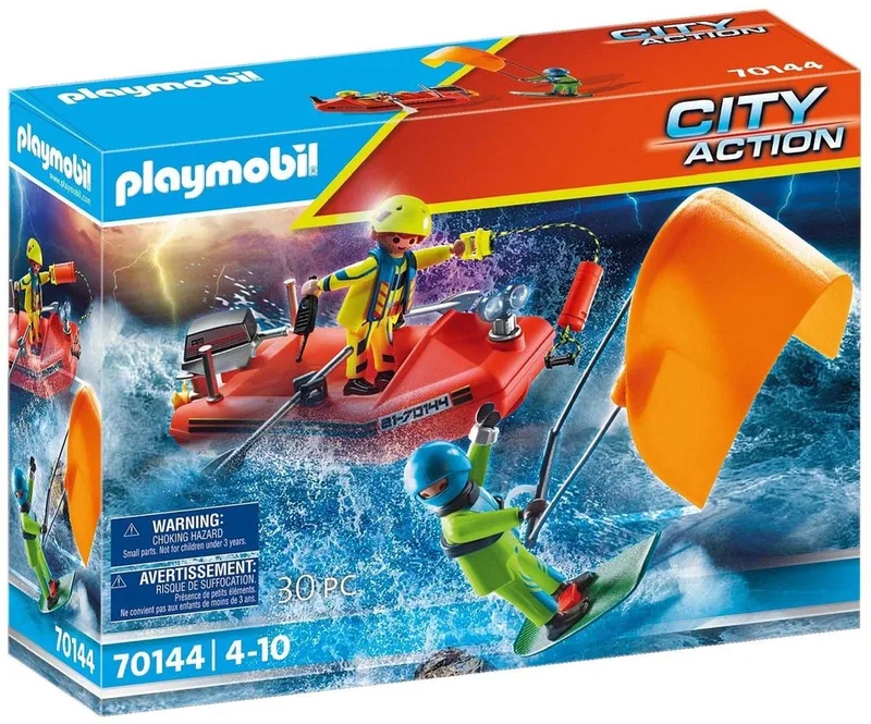 City Action Redding op zee: kitesurfersredding met boot - 70144 de Playmobil en Multicolor – photo du produit