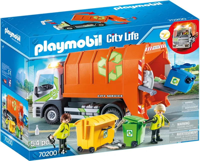 City Life Afval recycling truck - 70200 de Playmobil en Multicolor – photo du produit