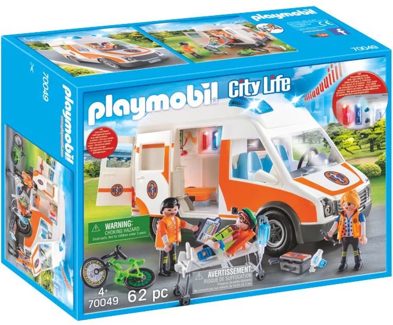 City Life Ambulance en ambulanciers - 70049 van Playmobil in Multicolor – productfoto
