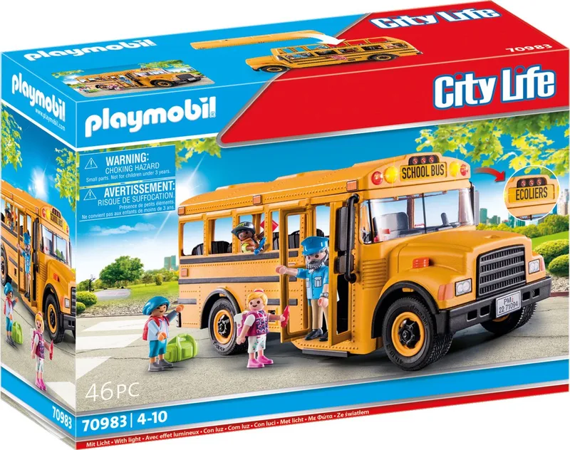 City Life Amerikaanse - 70983 från Playmobil i Schoolbus – produktbild