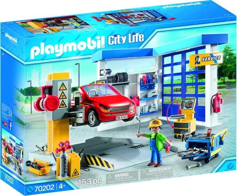 City Life Autogarage - 70202 fra Playmobil i Flerfarvet – produktbillede