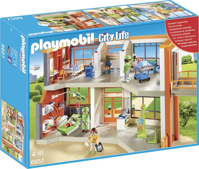 City Life Compleet ingericht kinderziekenhuis - 6657 van Playmobil in Multicolor – productfoto