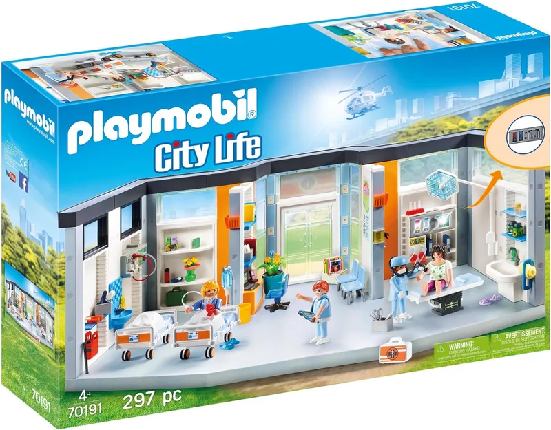 City Life Ingerichte ziekenhuis vleugel - 70191 van Playmobil in Multicolor – productfoto