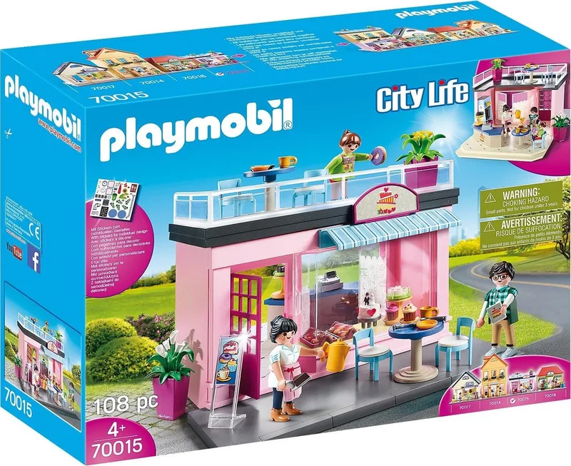 City Life Mijn Koffiehuis - 70015 van Playmobil in Multicolor – productfoto