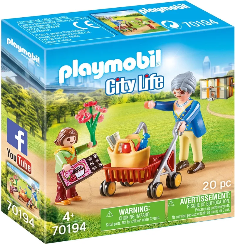 City Life Oma met rollator - 70194 från Playmobil i Multicolor – produktbild