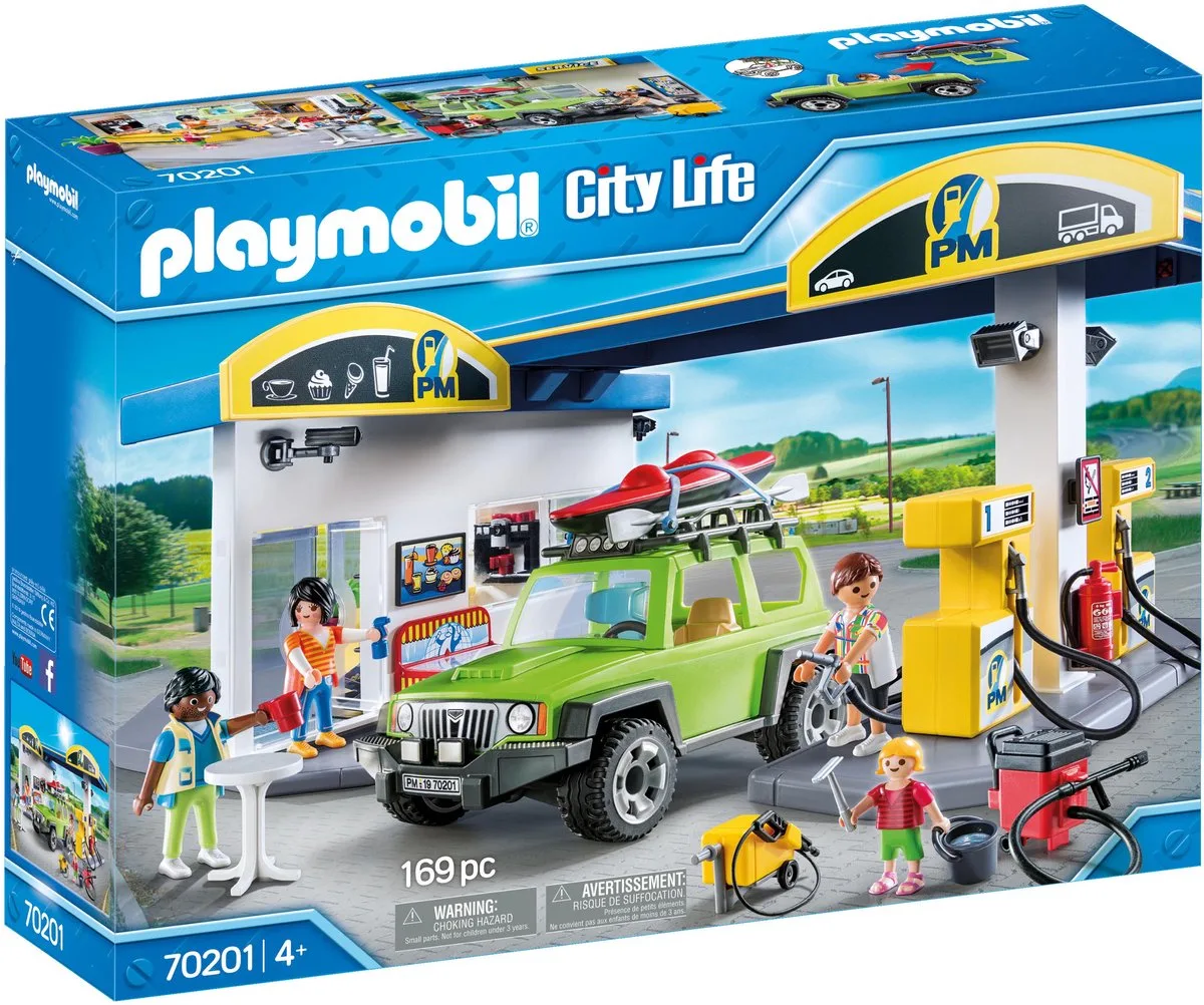 City Life Tankstation - 70201 de Playmobil en Multicolore – photo du produit