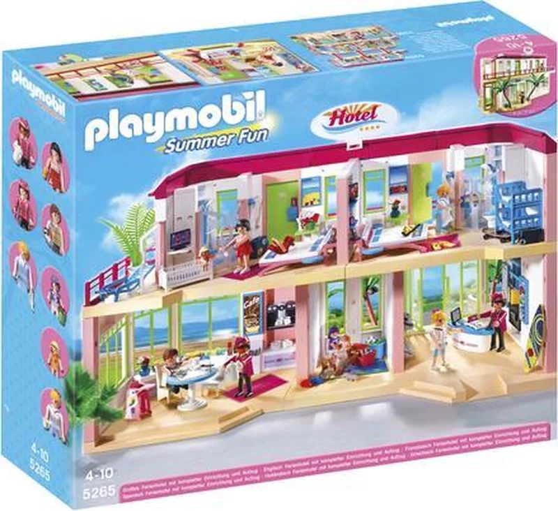 Compleet ingericht familiehotel/Grand Hôtel complètement aménagé by Playmobil in Meerkleurig – product photo