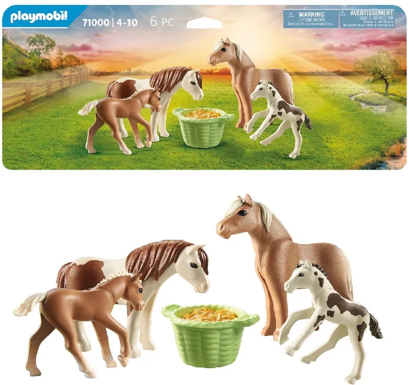 Country 2 IJslandse pony's met veulens - 71000 från Playmobil i Multicolor – produktbild