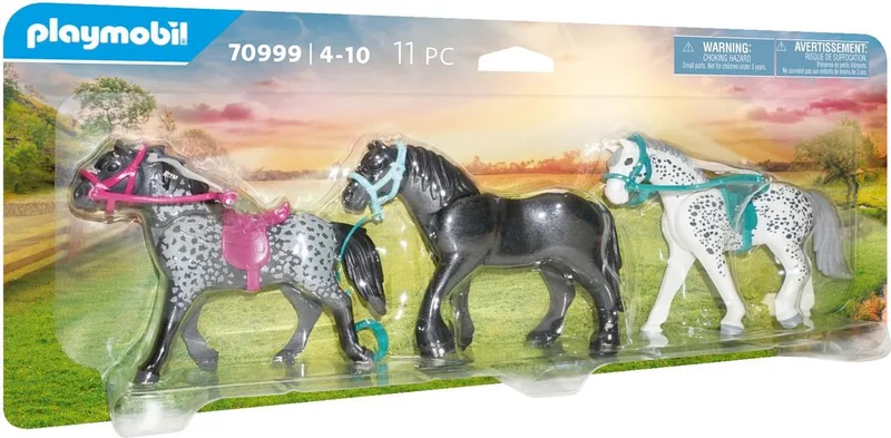Country 3 paarden: het Friese paard. de Knabstrupper & de Andalusiër - 70999 by Playmobil in Multicolor – product photo