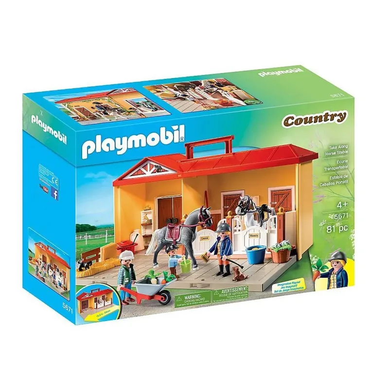 Country 5671 Pferdestall zum Mitnehmen de Playmobil – photo du produit