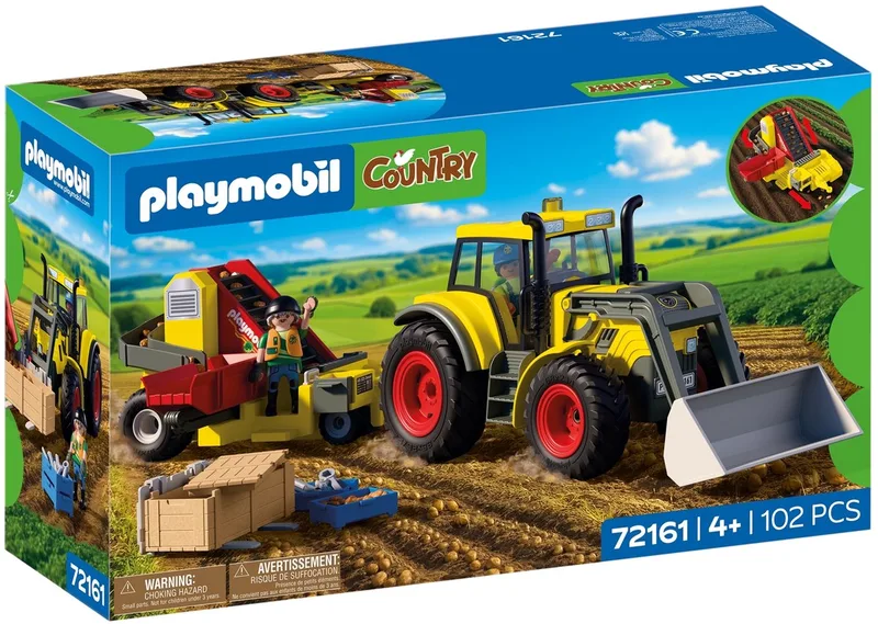 Country Grote Tractor met Aardappelrooier - 72161 de Playmobil en Multi kleuren – photo du produit