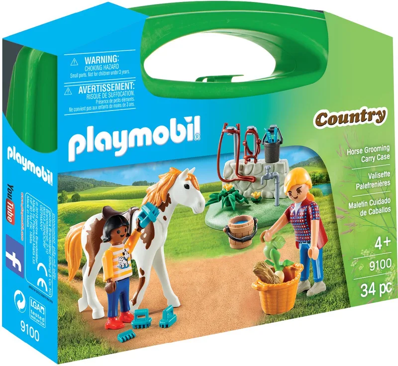 Country Horse Grooming Carry Case fra Playmobil i Multi- color – produktbillede