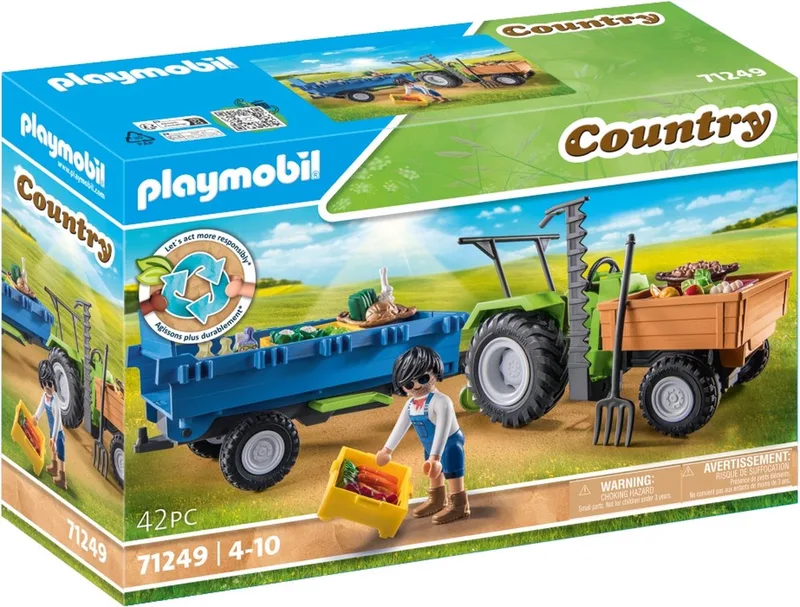 Country Trekker met aanhanger - 71249 de Playmobil en Multicolor – photo du produit