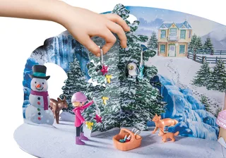 71345 Adventskalender Pferde: Weihnachtliche Schlittenfahrt fra Playmobil – miljøbillede 3 af 3