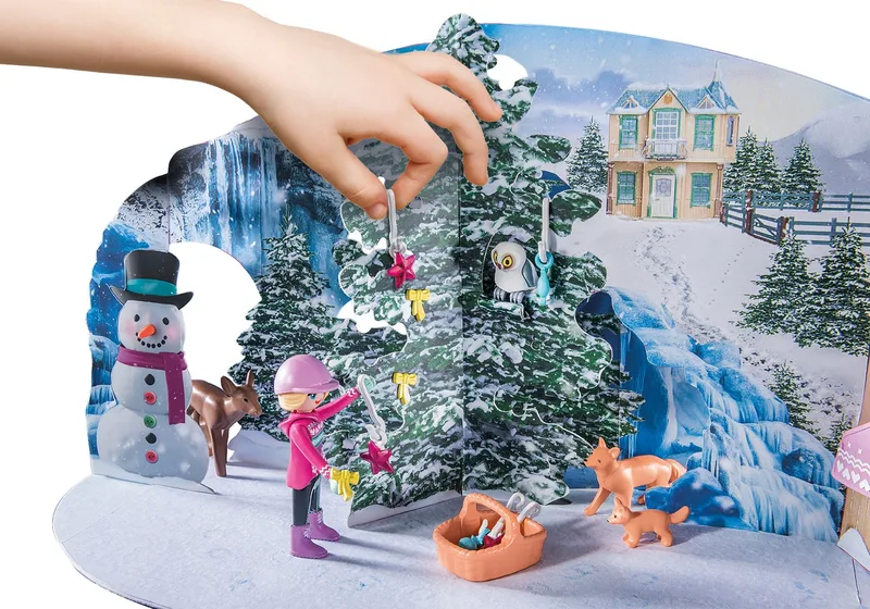 71345 Adventskalender Pferde: Weihnachtliche Schlittenfahrt fra Playmobil – miljøbillede 3 af 3