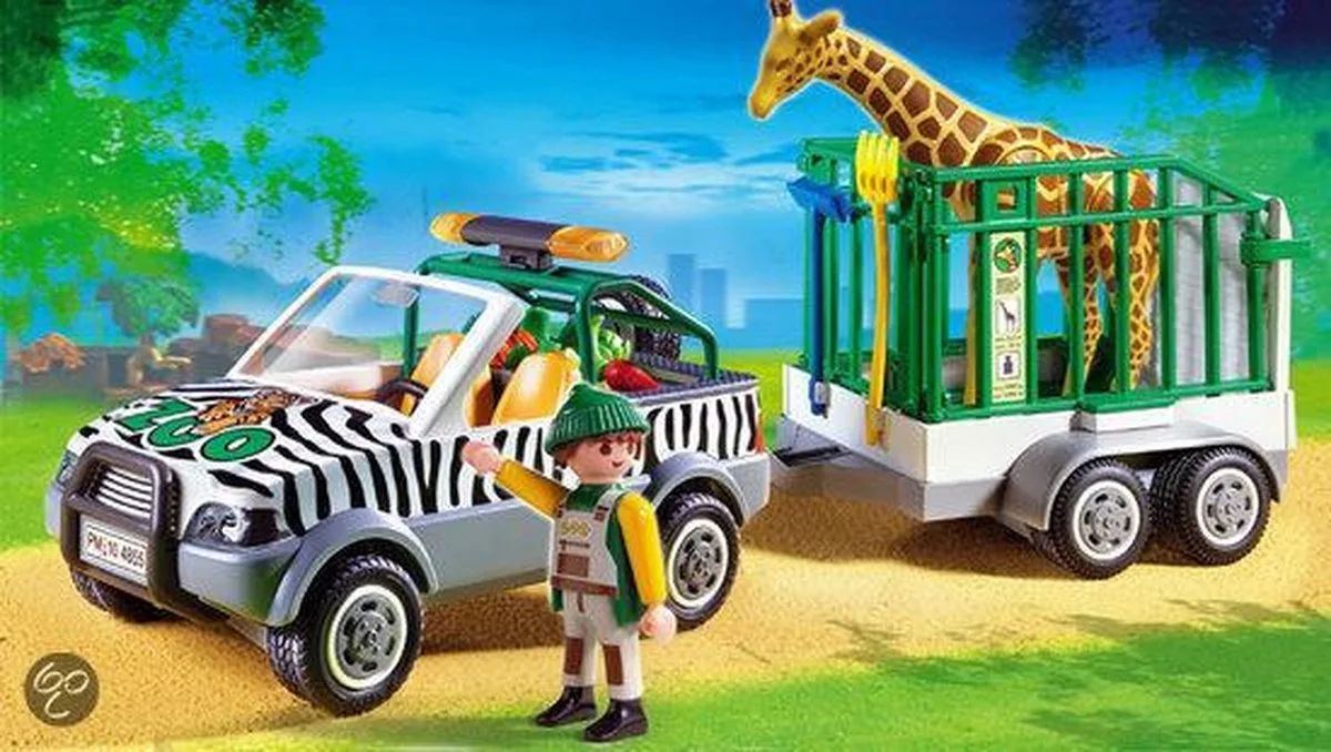 Dierentransport met Aanhanger - 4855 von Playmobil in Mehrfarbig – Produktfoto