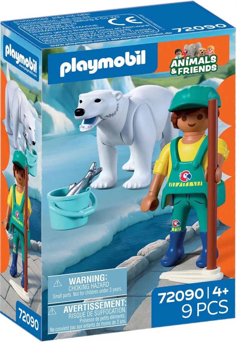 dierentuin speelset ijsbeer dierenverzorger - fantasierijk speelgoed. von Playmobil in Meerkleurig – Produktfoto