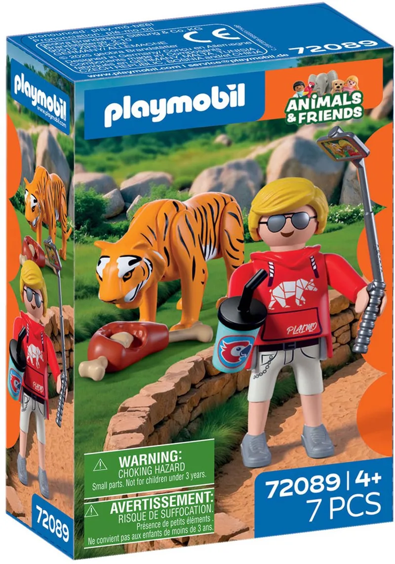 dierentuin speelset tijger en bezoeker met accessoires. von Playmobil in Meerkleurig – Produktfoto