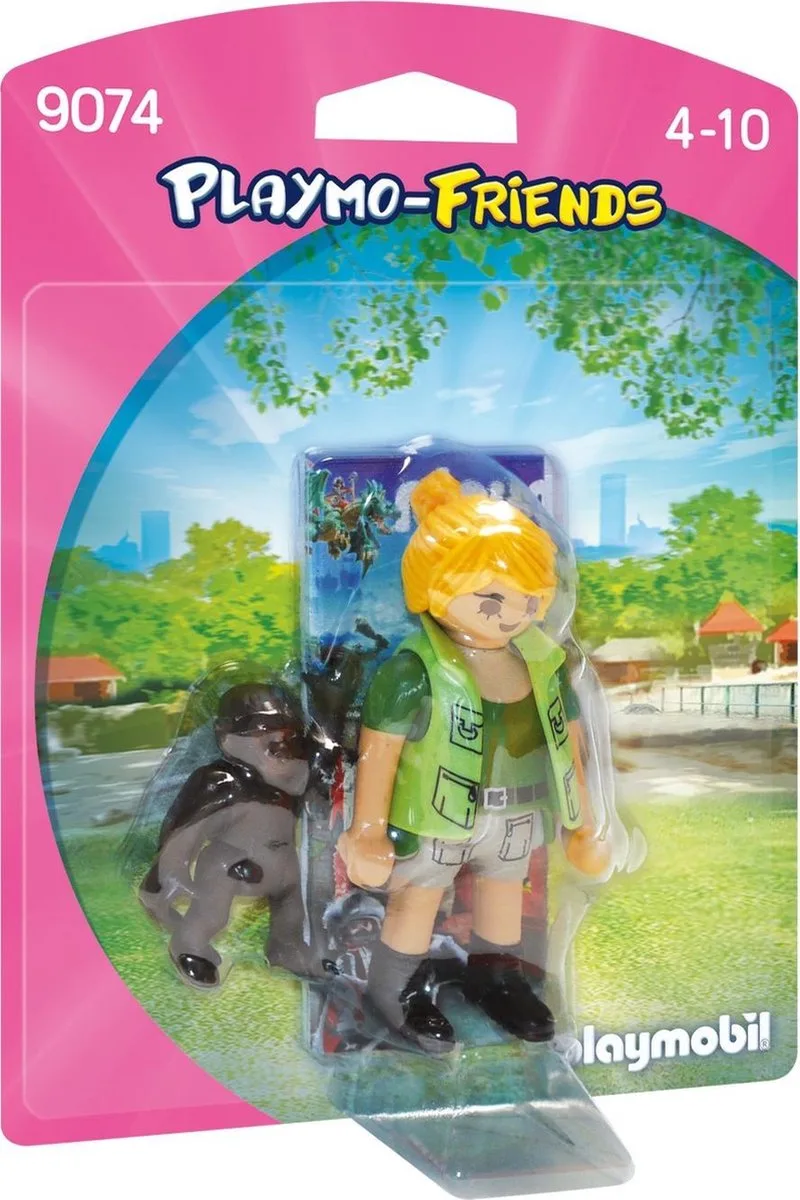 Dierenverzorger met baby gorilla - 9074 de Playmobil en Groen – photo du produit
