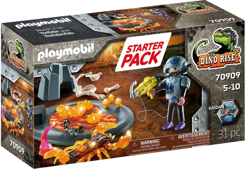 Dino Rise Starterpack gevecht tegen de vuurschorpioen - 70909 von Playmobil in Multicolor – Produktfoto