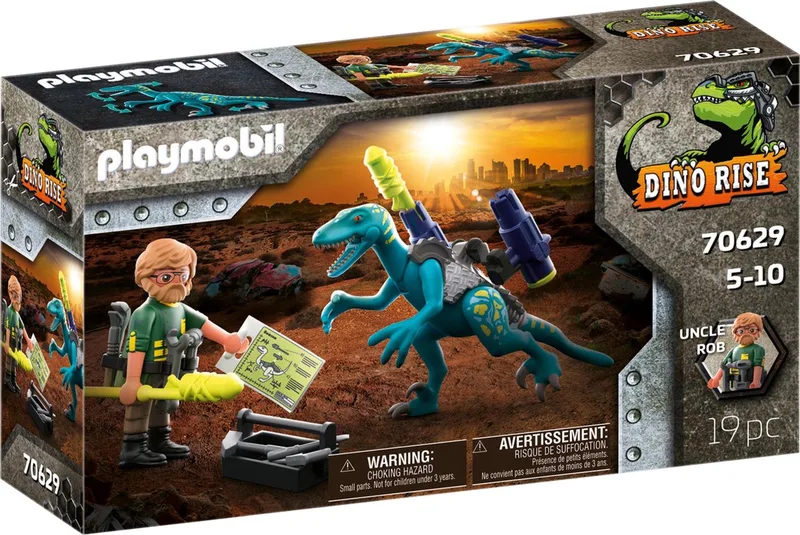 Dino Rise Uncle Rob: bewapenen voor de strijd - 70629 von Playmobil in Multicolor – Produktfoto
